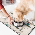 thumbnail image 2 of Abstract Dog Feeding Mat - Waterproof Absorbent Pet Food Pad - Non-Slip Placemat - Artistic Design - Large Size - Easy Clean, 2 of 5