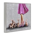 thumbnail image 3 of Stupell Industries Glam Chic Woman with Rabbits Gray Framed Giclee Art, 30 x 24, by Svetlana Aleynikova, 3 of 8