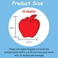 thumbnail image 2 of SHAPES ETC. Large Single Color Cut-Out - Red Apple, 2 of 4
