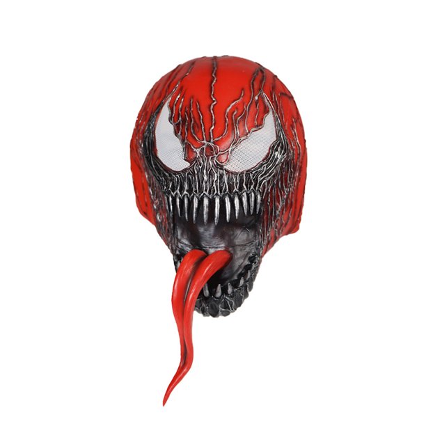 Máscara de Halloween Red Venoms, cosplay, espeluznante, casco