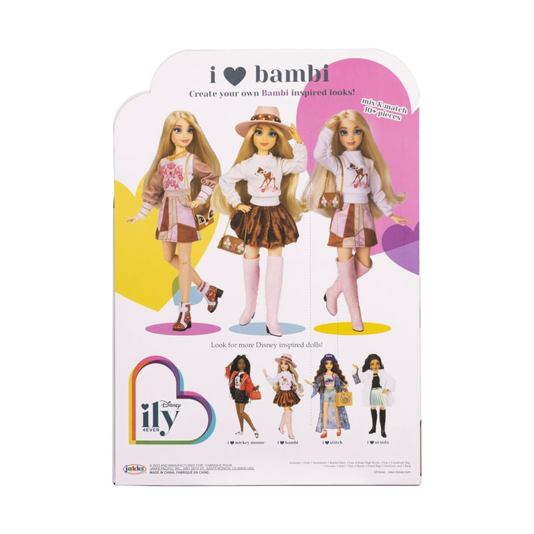 Disney Ily 4ever Fashion Dolls, Pink, Bambi