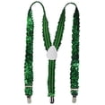 thumbnail image 2 of Beistle 60812-G Bretelles à Paillettes - Pack Vert de 12, 2 of 3