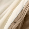 thumbnail image 6 of Ozmmyan Women Buttons Long Sleeve Solid Pockets Coat Plus Fleece Jacket Outwear Top, 6 of 7