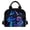 Blue Wolf Floral Galaxy, variant on HUIACONG Dragonfly Mandala Style Insulated Lunch Bag, Aluminum Film Anti Fade Washable Insulated Lunch Tote for Kids