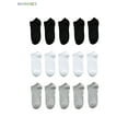 thumbnail image 2 of BadPiggies 15 Pairs Ankle Athletic Socks Cotton Low Cut No Show Solid Casual Socks for Men Size 6.5-10, Women 8-11.5, 2 of 9