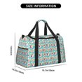 thumbnail image 3 of Balery Cute Corgi Head Bolsa de Gimnasio para Mujeres, Bolsa de Viaje con Bolsillo Húmedo, Bolsa de Fin de Semana para Mujeres, Bolsa de Viaje Resistente al Agua, 3 of 7