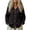 Black, variant on HAiming Women's Button down Shirts Cotton Linen Comfy Casual Long Sleeve Solid Color Stylish Blouses Restore Office Going out Tops