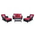 thumbnail image 1 of Jordan 6-Piece Conversation Set in Red, 1 of 6