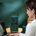 thumbnail image 2 of Small Oscillating Tower Fan Portable Electric Desk Fan Quiet Personal Cooling(Green), 2 of 5