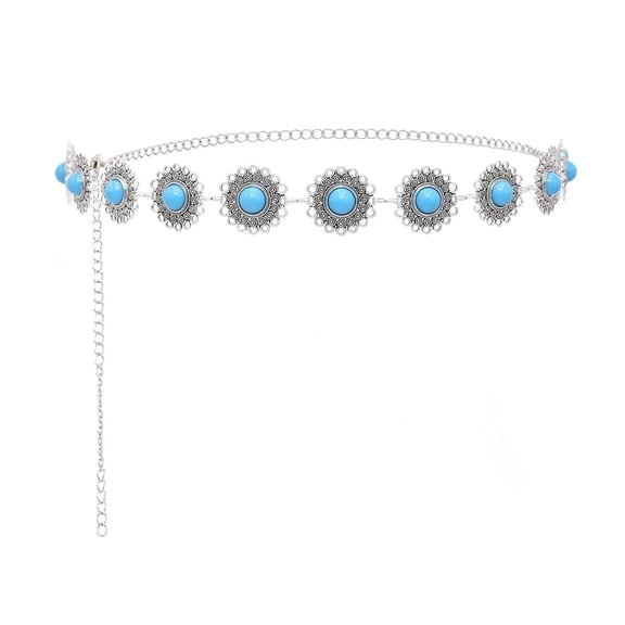 2 Styles Blue Coin Tassel Waist Belly Chains Body Jewelry Accessories Gypsy Dance Belts