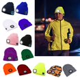 thumbnail image 4 of Gorro inteligente para montañismo, gorro con Bluetooth, pantalla led luminosa, rosa Feliz Sencillez, 4 of 5