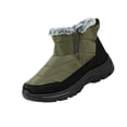thumbnail image 2 of EKVAHL Women's Orthopedic Ankle Snow Boots, Slip On Warm Winter Booties, Wide Width Farm Outdoor Walking Shoes Green, 2 of 5