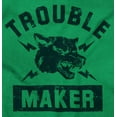 thumbnail image 2 of Trouble Maker Angry Wolf Gym Workout Plus Size Crewneck Graphic Tee Shirt Brisco Brands 2X, 2 of 5