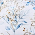thumbnail image 4 of 7Pcs Blue Botanical Comforter Set King Size Bed in a Bag Bedding Set Adult (90"x104"), 4 of 7