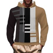 LIaqionyy Men's Pullover Sweater Casual Soft Knitted Sweaters Men Hoodie Sweatshirts Fall Clothes with Pocket