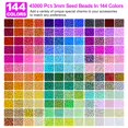 thumbnail image 2 of Kit de cuentas Redtwo de 3 mm, 45.000 piezas, set de dijes de 144 colores, 2 of 7