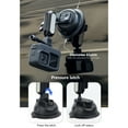 thumbnail image 4 of Mistaha Universal Car Mount with Suction Cup - Double Ball Head Design, 360° Rotation, Sport Camera Adapter, Screw, Phone Clip - Compatible with iPhone, GoPro, Insta 360, DSLR - Silver ABS, 85mm, 4 of 6
