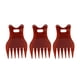 thumbnail image 4 of Peine de dientes anchos de 3 piezas, peine redondo, peine de dientes para desenredar el cabello, peine de textura compacta para uso en salón y hogar., 4 of 14