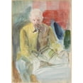 thumbnail image 3 of Jacek Malczewski 19x24 Black Modern Framed Museum Art Print Titled - Self-Portrait (1920), 3 of 5