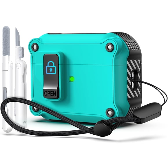 Funda protectora para AirPods Pro de segunda generación con kit de limpieza R-fun