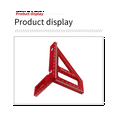 thumbnail image 2 of Multi-Angle Metric Woodworking Ruler Line Drawing Ruler Angle Ruler Woodworking Tool Line Drawing Tool Red, 2 of 6