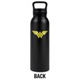 thumbnail image 2 of Dco - Logo Official Wonder Woman Logo 24 oz Insulated Canteen Water Bottle, Leak Resistant, Vacuum Insulated Stainless Steel with Loop Cap, Black, 2 of 7