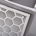 thumbnail image 3 of Home Gear Diamant 15" Chaise de Salle à Manger de Luxe Moderne en Velours Gris, 3 of 3