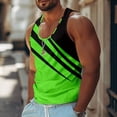 thumbnail image 2 of Men's Summer Tank Tops, Quick Dry Performance Sleeveless Casual Classic T-Shirts fashion Moisture Wicking T Shirts Green 3XL, 2 of 6