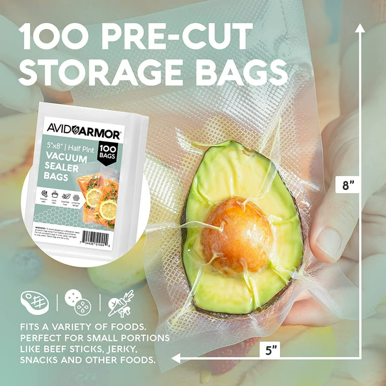 PrimalTek 11” x 16” Pre-Cut Vacuum Bags – 100 1 Gallon Bags for Food  Preservation – BPA-Free Vacuum Sealer Bags, Microwave, Freezer and Boil  Safe
