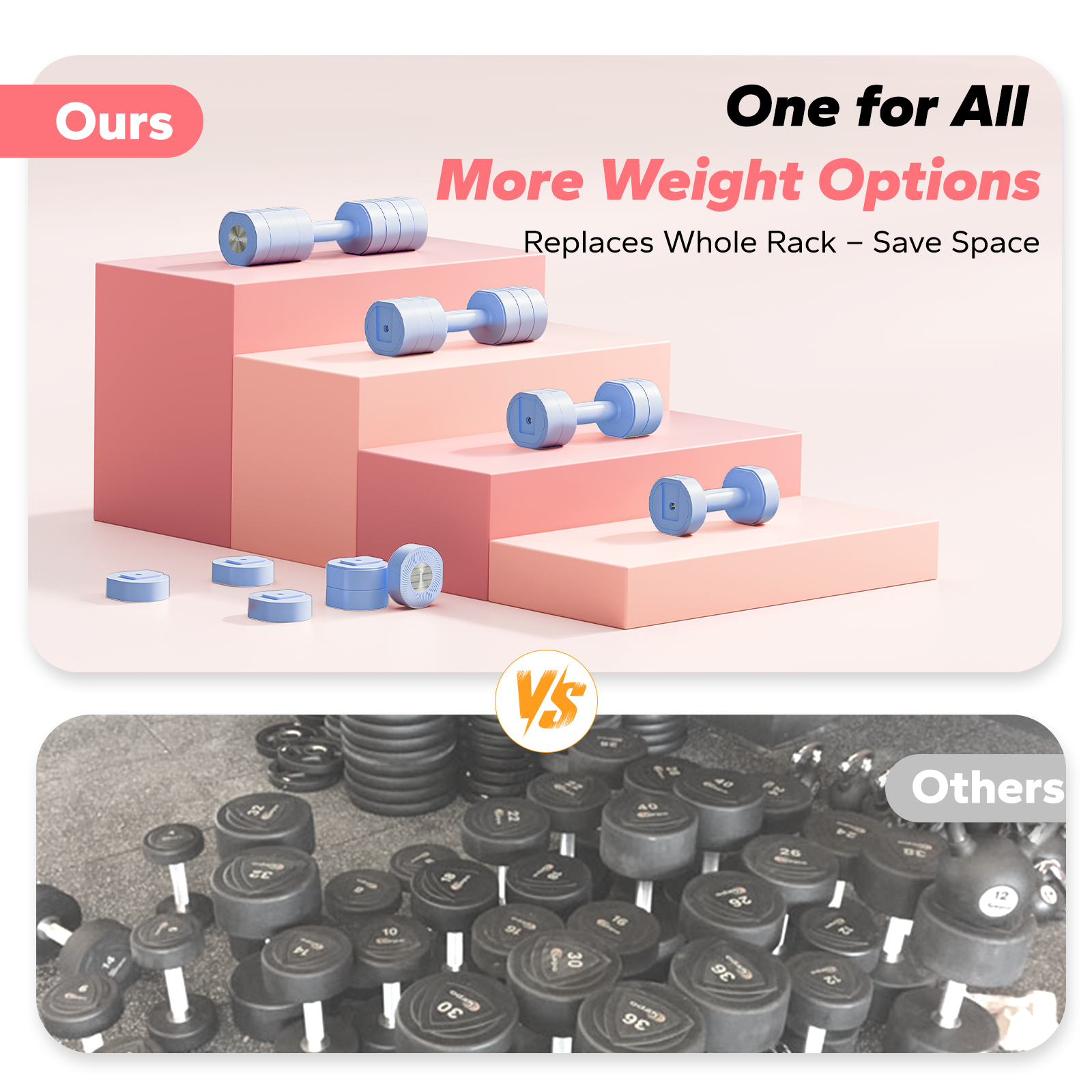 Merach 8.8 lb Adjustable Dumbbell Set of 2 for Women photo 3