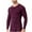 Wine, variant on Thermal Shirts for Men Long Sleeve Crew Neck Compression Shirt for Spring Slim Fitted Base Layer for Cold Weather