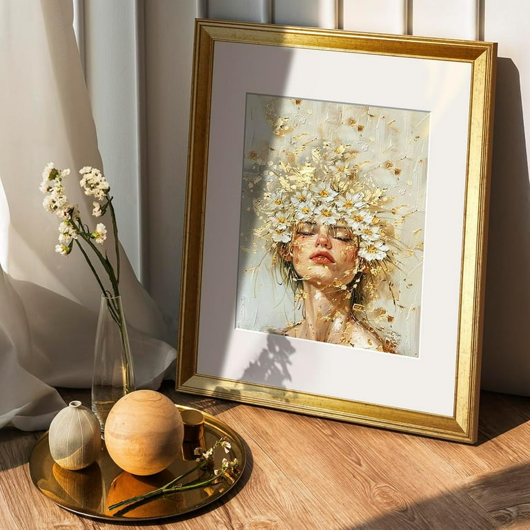 8x11 Picture Frame SYNTRIFIC 11x14 Gold Picture Frames Set Of 6