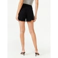 thumbnail image 3 of Sofia Jeans Women's Lila Relaxed Straight Mid Rise Destructed Hem Shorts, 3 of 6