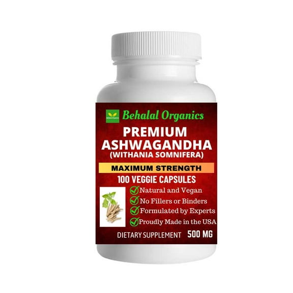 Ashwagandha 100 Quick Release Capsules - 500mg Per Capsule