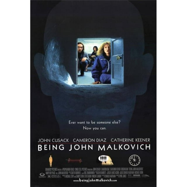Pop Culture Graphics MOVCF9301 Being John Malkovich Movie Poster Print, 27 x 40