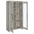 thumbnail image 3 of Alejo 2-door Engineered Wood Tall Cabinet Grey Driftwood, 3 of 10
