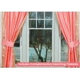 thumbnail image 2 of Lined Rod Pocket Sari Curtains 43" W x 36" L matching tieback Handcrafted pink Indian Drapes with Lining Offering Privacy and Insulation Perfect for Living/Bedroom/Dining Room Sold in Pair, 2 of 5