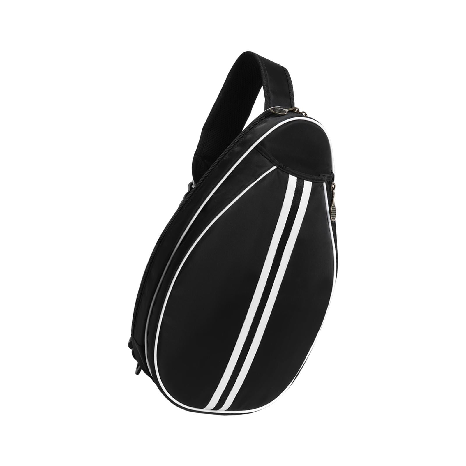 funtasica Tennis Bag Tennis Racket Bag Adjustable Strap Outdoor Equipment Versatile Multipurpose Badminton Racquet Pouch Pickleball Bag Black