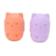 thumbnail image 1 of Soporte para esponja de maquillaje, bonita forma de gato, lavable, reutilizable, transpirable, diseño hueco, estuche de viaje para esponja de maquillaje, naranja claro, morado, 1 of 5