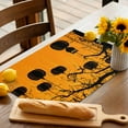 thumbnail image 4 of Halloween Placemats Set of 6 Black Pumpkin Owl Place Mats Fall Placemat Horror Tree Scary Night Orange Table Mats for Dining Kitchen Table Holiday Dinner Party Home Decorations 13x19 Inch, 4 of 8