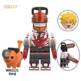 thumbnail image 3 of Samurai Sword Denji Motosierra Hombre Con Pochita Anime Serie Mini Personaje Bloque De Construcción Figura Juguetes Regalos Para Niños, 3 of 4