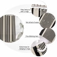 thumbnail image 5 of Shower Curtain Brown Vertical Stripes Bathroom Curtains with Hooks, Waterproof Fabric Classic Lines Striped Bath Shower Curtains Set for Bathroom Bathtubs Decor 72x72 Inch, 5 of 9