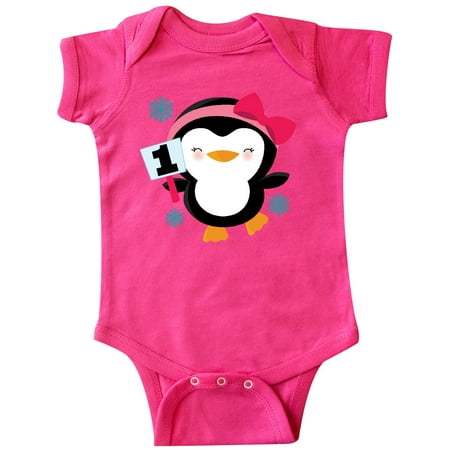 

Inktastic 1st Birthday Penguin Gift Baby Boy or Baby Girl Bodysuit