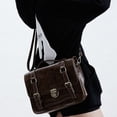 thumbnail image 3 of Guardoinrt Large Capacity Handbag, Soft Waterproof, For School Crossbody And coffee brown 31*22*8, 3 of 6