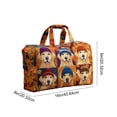 thumbnail image 3 of Quilted Sports Travel Duffel Bag for Short Trips, Multicolor Polyester, Embroidered Design, 16 x 8 x 8 cm, 1 Carry Bag with Shoulder Strap, 3 of 6