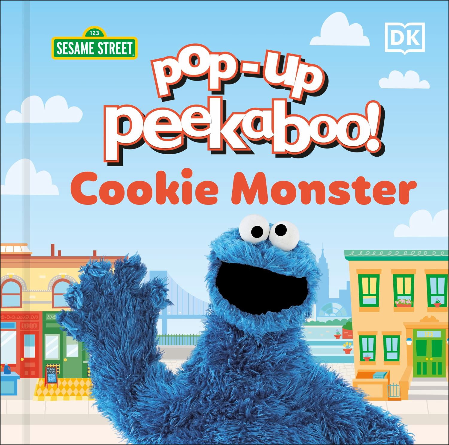 Sesame Street Pop-Up Peekaboo Board Book Cookie Monster - Walmart.com