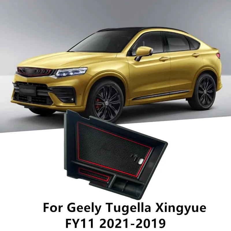 Car Central Control Storage Box Armrest Organizer Tray Interior Accessories For Geely Tugella Xingyue FY11 21-19 LHD