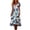 Multicolor, variant on Women's Summer V Neck Short Sleeve Vintage Floral Print Dress Loose Fit Flowy A Line Beach Dress for Beach Vacations and Casual Daily Wear