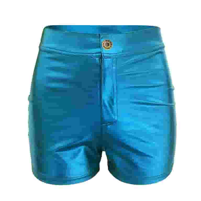 【BAON】Reme Pigment Short Pants Baqcunre Women's Ripped High Waisted Denim Metal Color Candy