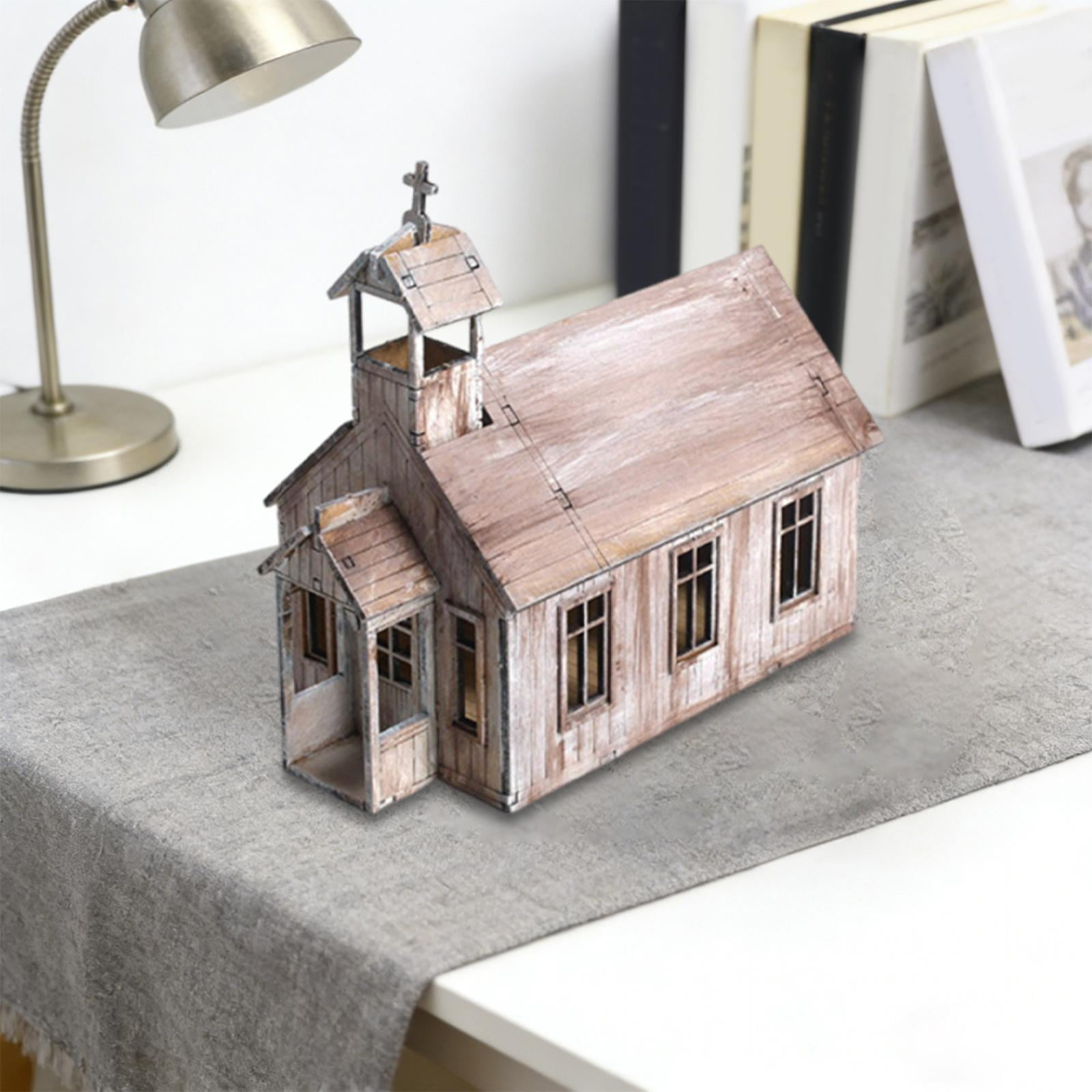Architecture Model House Puzzle Educational Wooden Design for Children and Adults Collectible Diorama Decor
